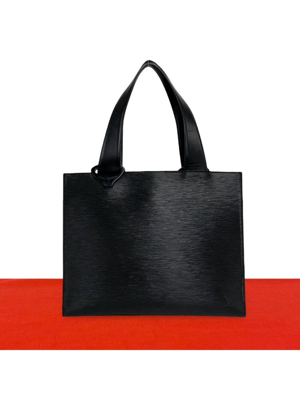 Louis Vuitton Gemo Epi Leather Tote Shoulder Bag Noir Black